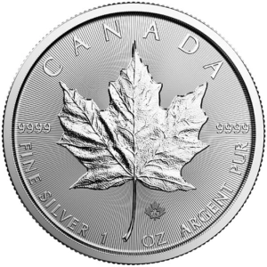 1oz Canadian Mint Maple Leaf Silver Coin