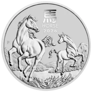 1oz Perth Mint Lunar Horse Silver Coin